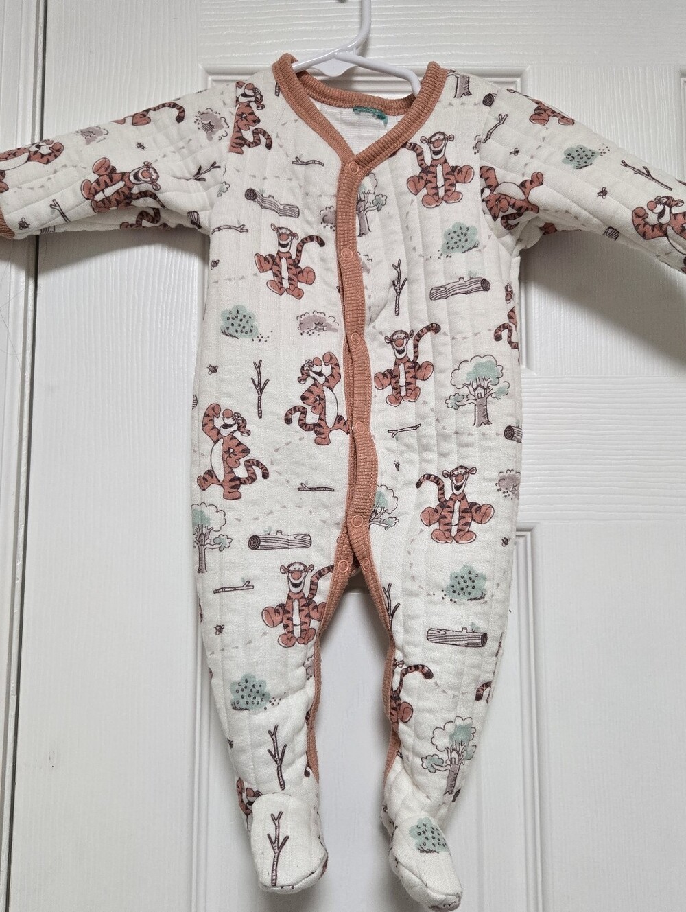 Disney Baby Tigger Snap Up Footie Sleeper Onesie Size 0-3 Months